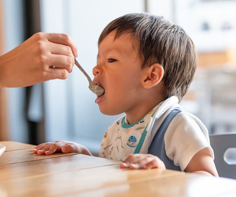 Baby eating