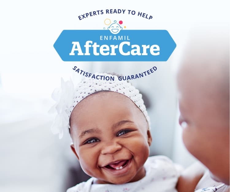 Enfamil Aftercare.  Bebé sonriendo.