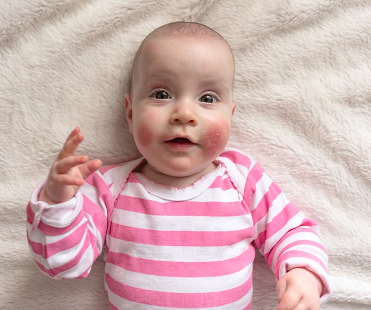 Baby smiling