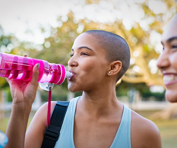 drinking water